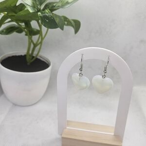 Chic Iridescent Heart Earrings